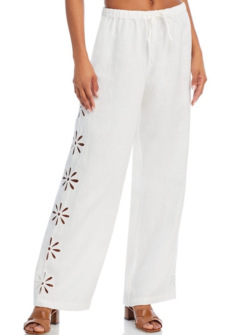 Rails Women’s Emmie Linen Eyelet Pants Size XS Like New